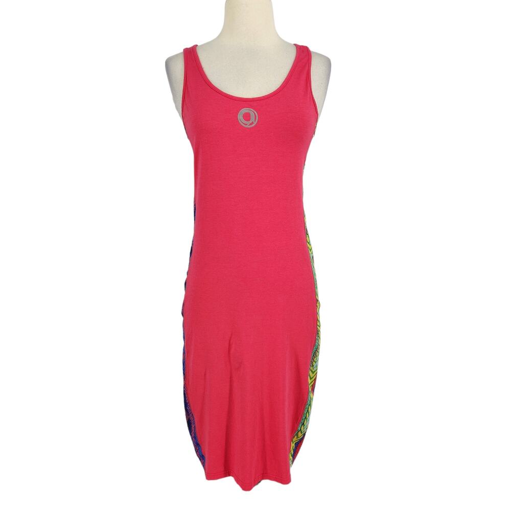 Coogi Sport Athletic Athleisure Dress Pink Tank Lounge Dress